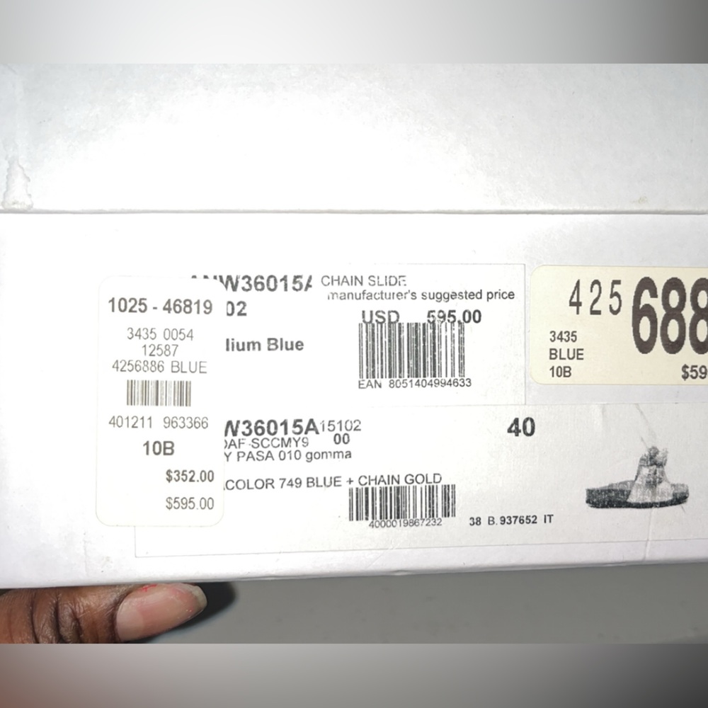 JW ANDERSON BLUE BUCKLE SANDAL